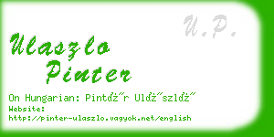ulaszlo pinter business card